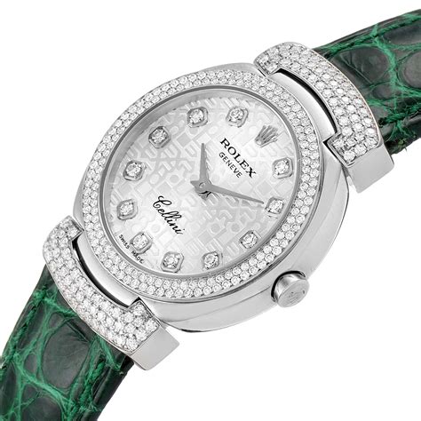 rolex cellini womens white gold